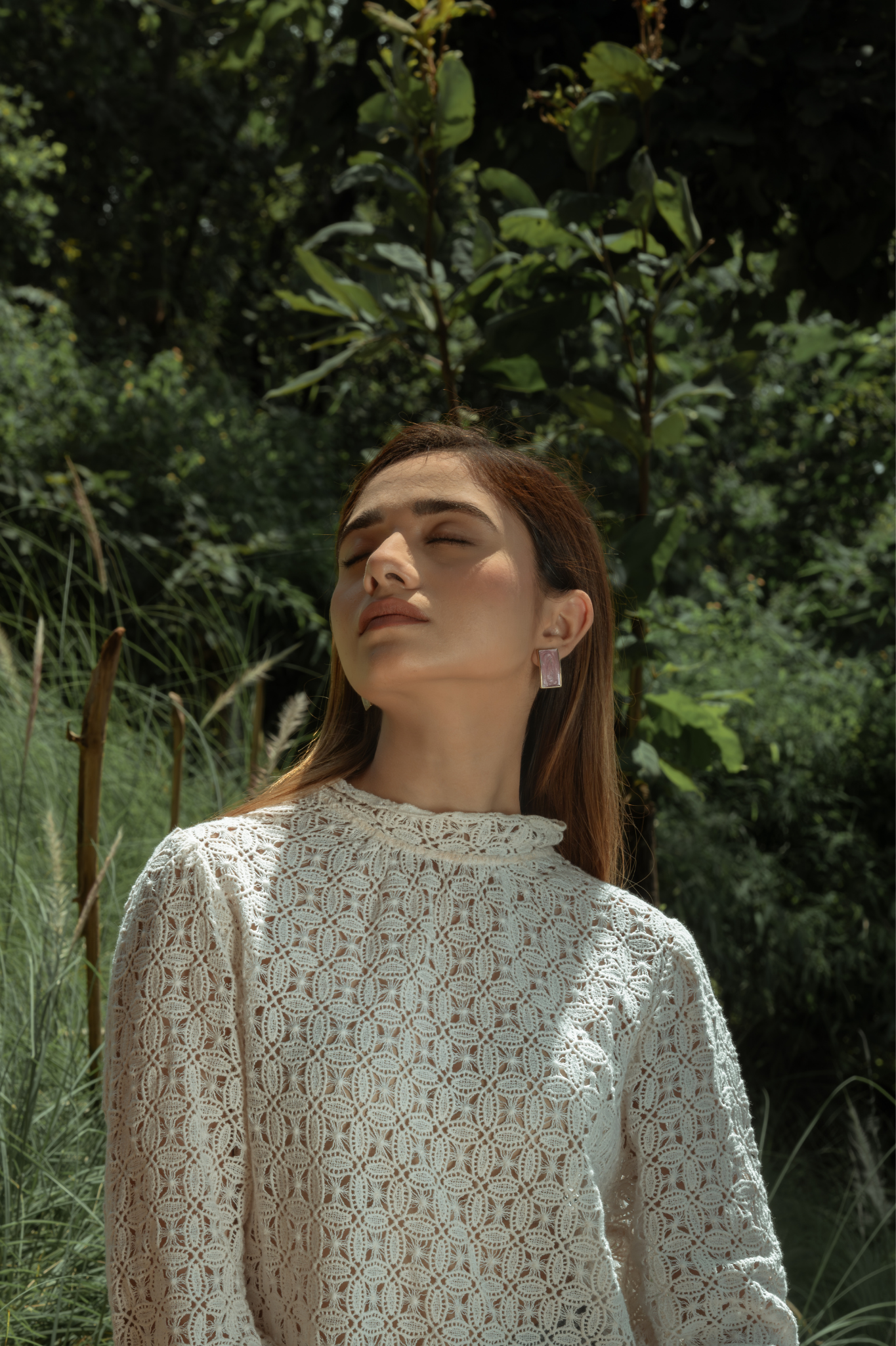 Potnse Lueur Violette Studs