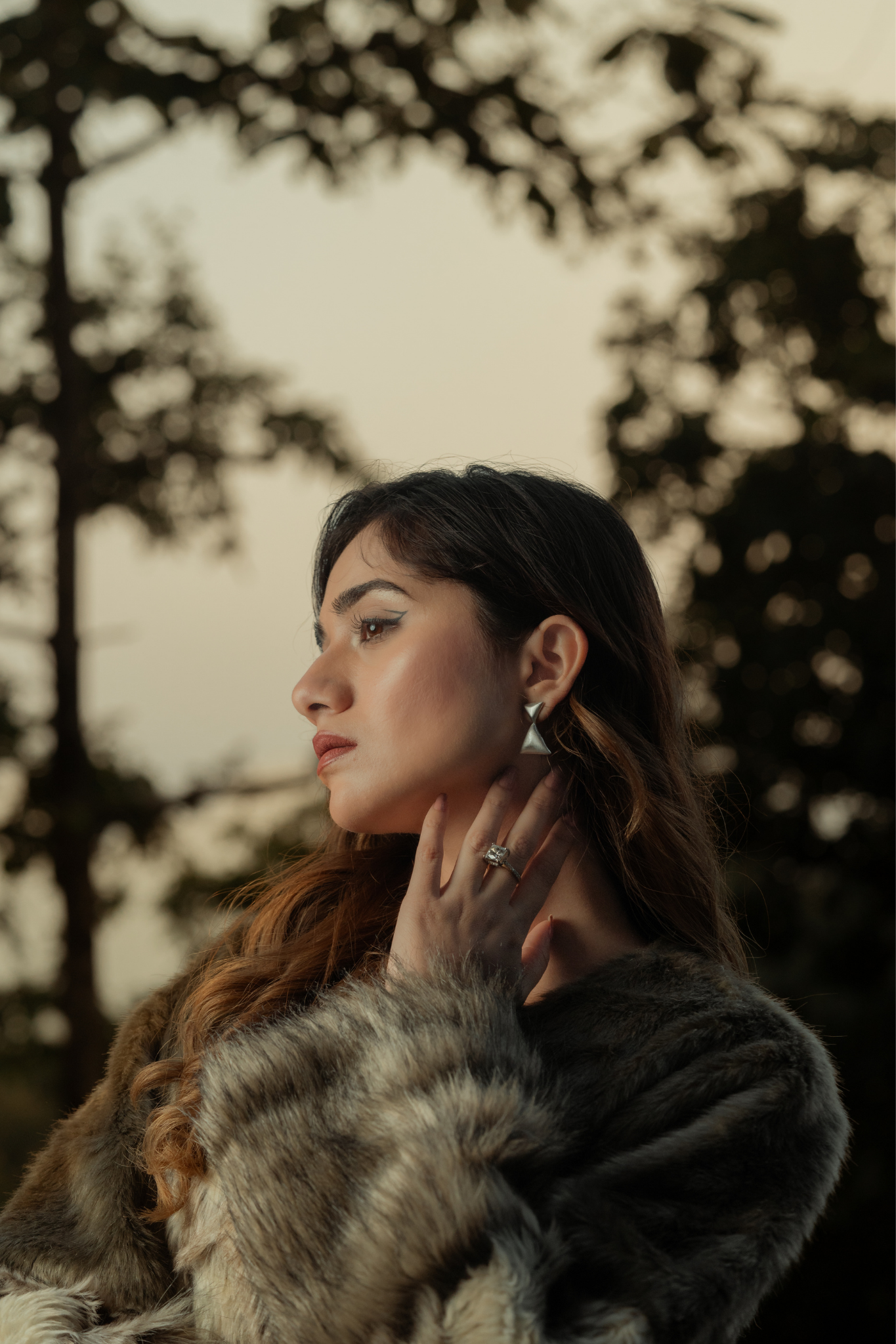 Potnse Papillon Studs Silver