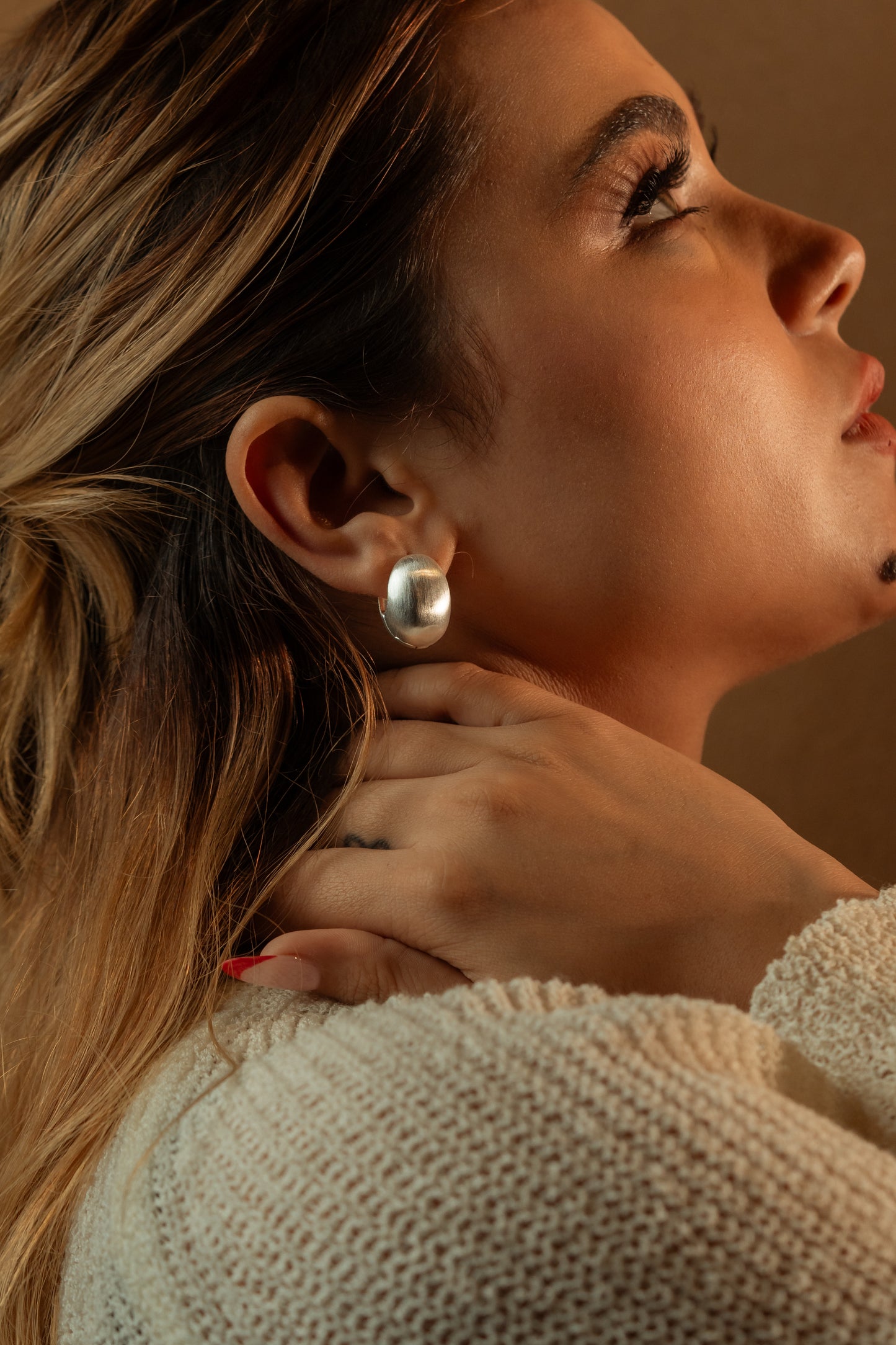 Potnse Bouton Studs Silver