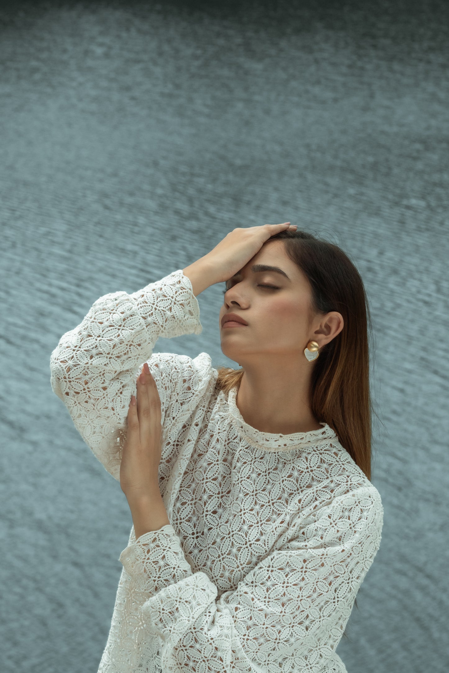 Potnse Ma Chérie Ivory White Studs