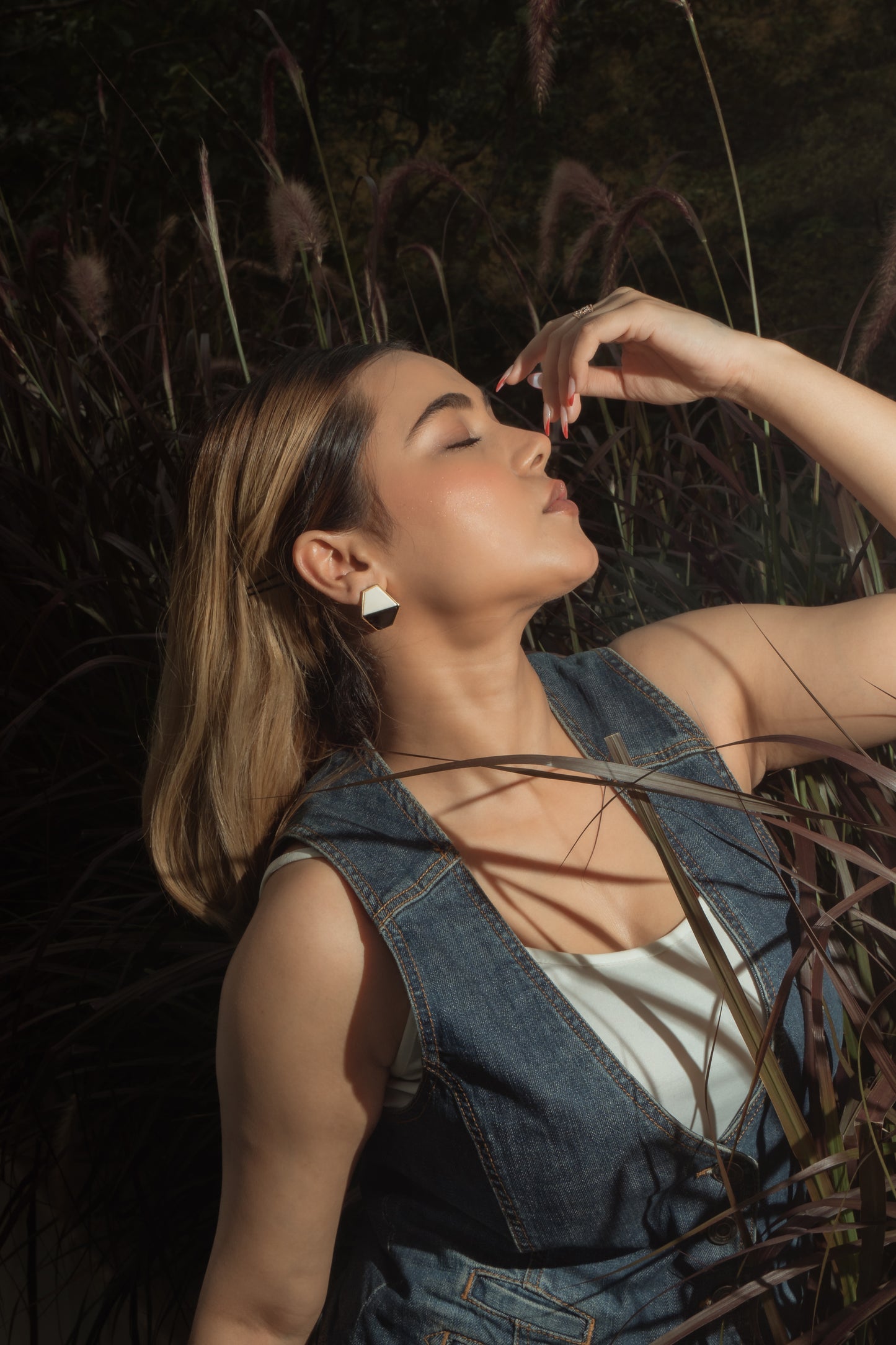 Potnse Échiquier Black and White Studs