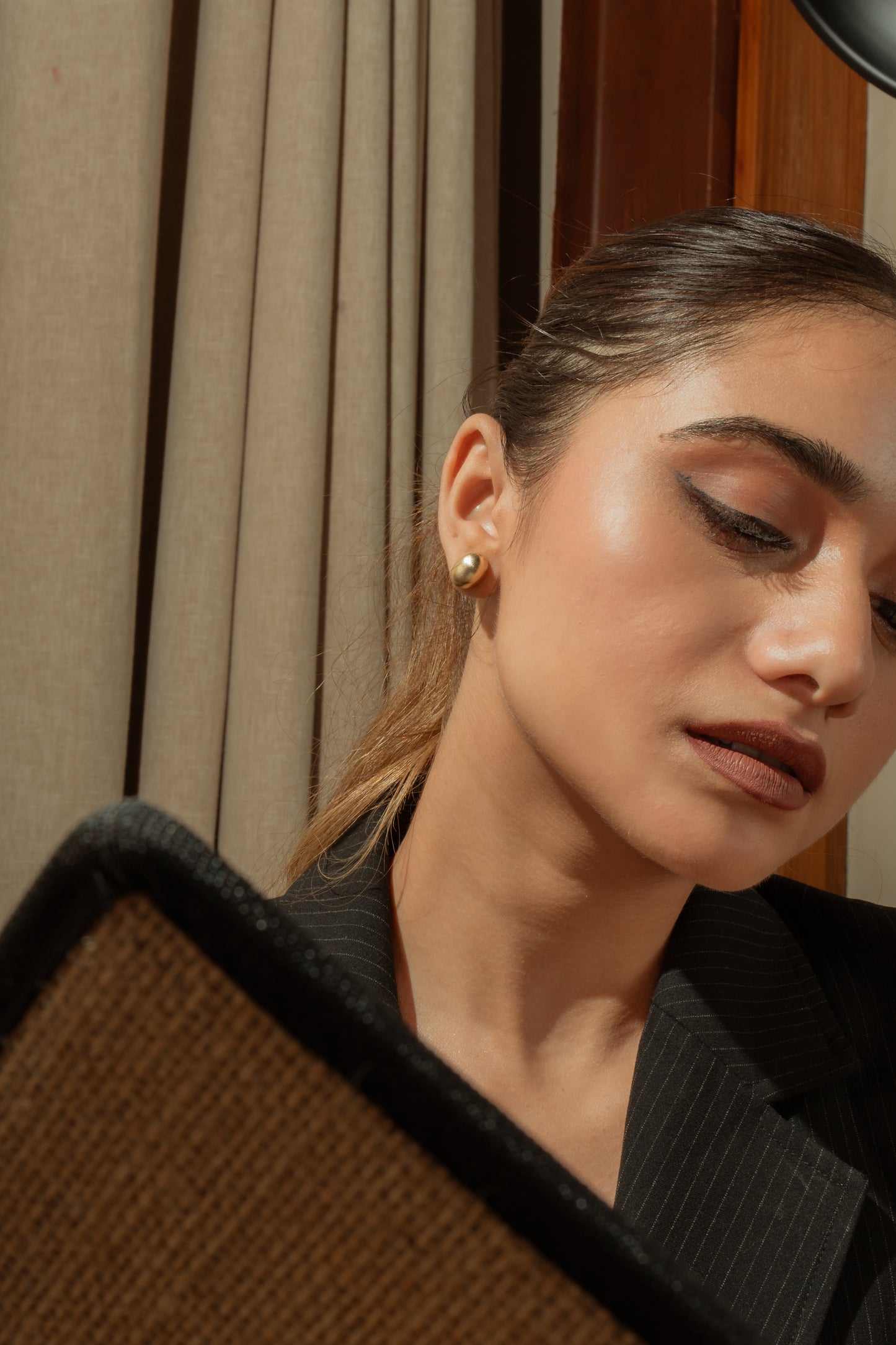 Potnse Amandes Studs Gold