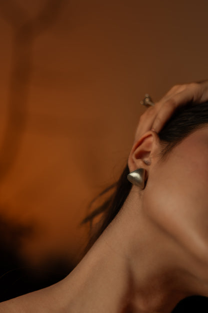 Potnse Coquillage Studs Silver