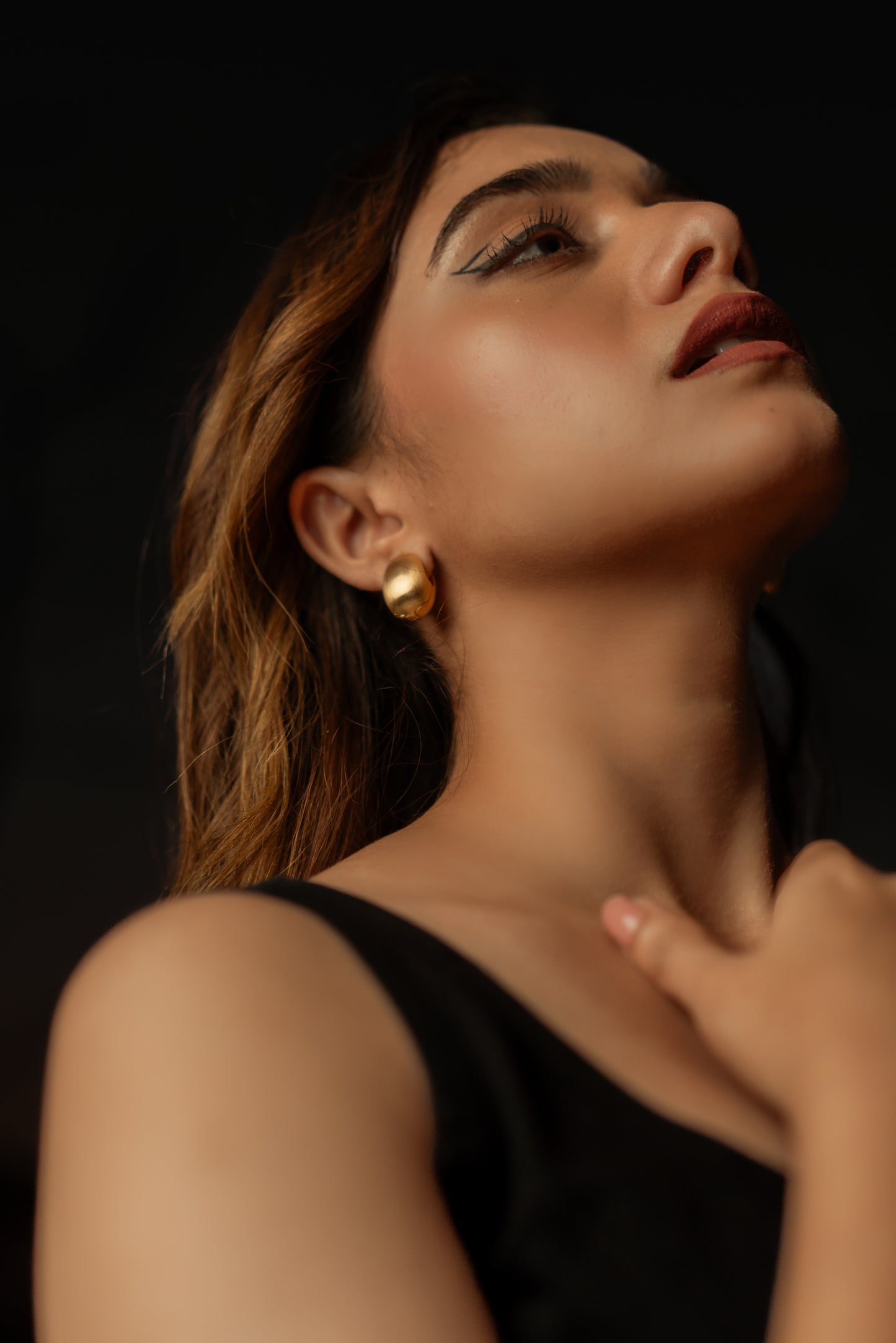 Potnse Bouton Studs Gold