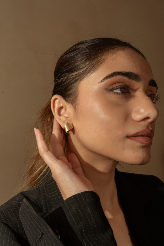 Potnse Copeaux Studs Gold