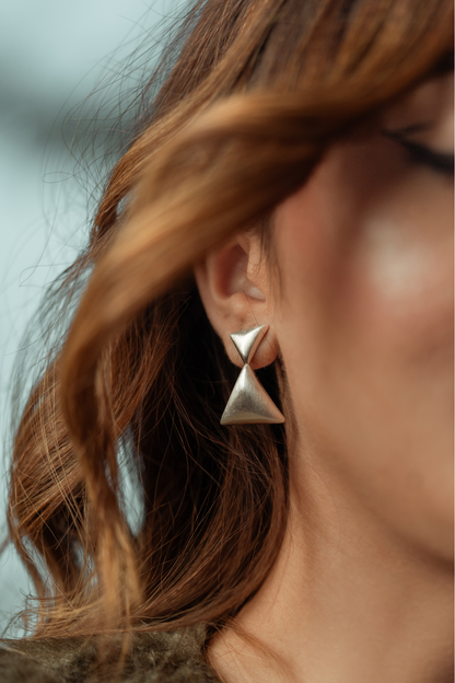 Potnse Papillon Studs Silver